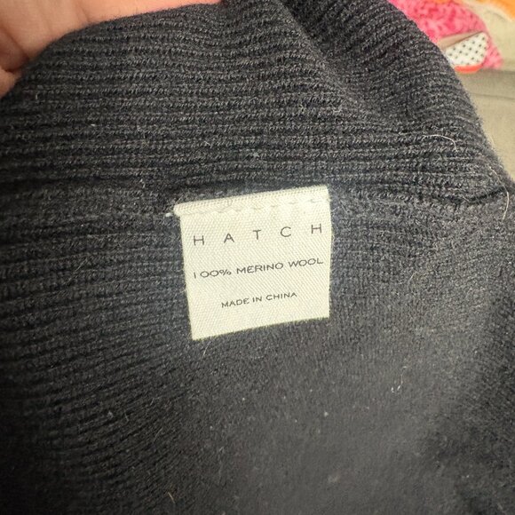 Hatch Maternity merino wool sweater dress in black size 3 L large Belen - Picture 9 of 10